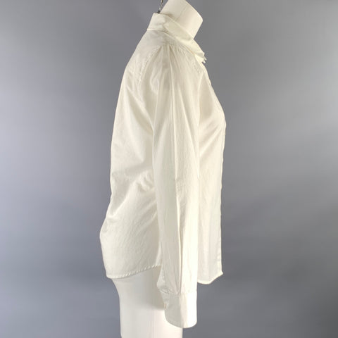 BOY Size 0 White Cotton Pointed Collar Shirt