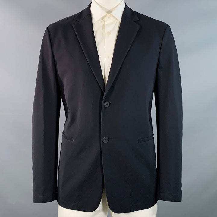 THEORY Size 44 Regular Clinton Black Polyamide Blend Notch Lapel Sport Coat