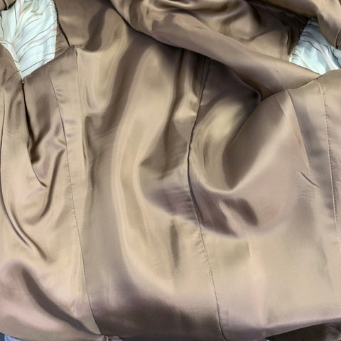 POLO by RALPH LAUREN Size 38 Regular Brown Beige Woven Virgin Wool Suit