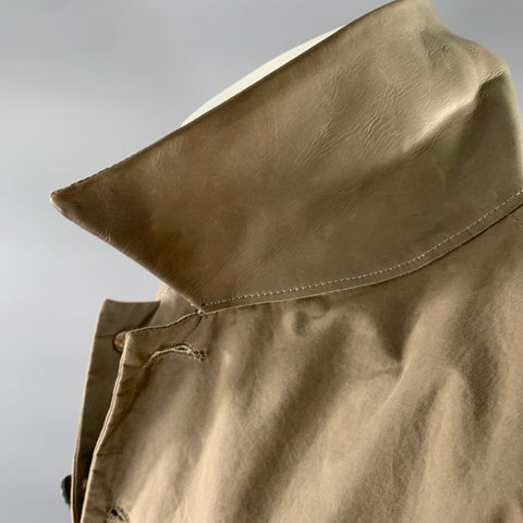 KANG Size M Tan Khaki Patchwork Cotton Chore Jacket