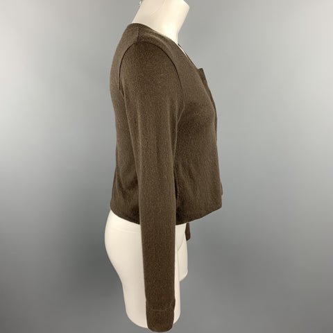 KRISTENSEN DU NORD Taille S Cardigan en Cachemire Tricoté Marron