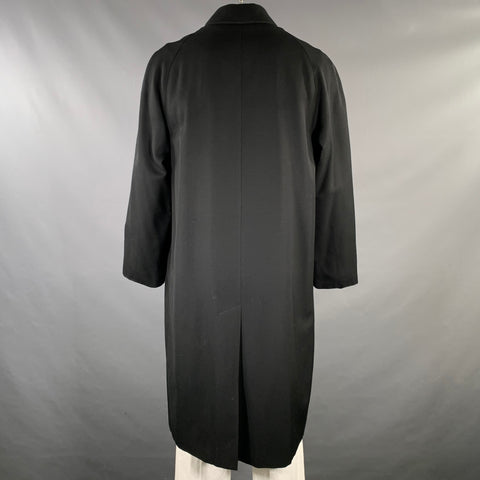 BURBERRY LONDON Size 44 Black Wool Raglan Coat