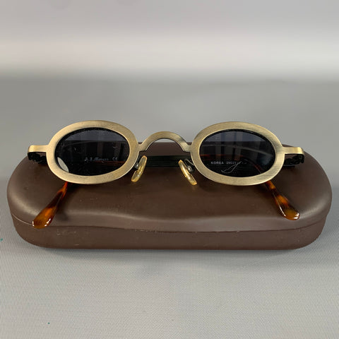 AJ MORGAN Brown Gold Gunmetal Sunglasses & Eyewear
