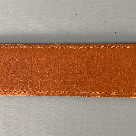 VINTAGE Size 34 Brown Leather Belt