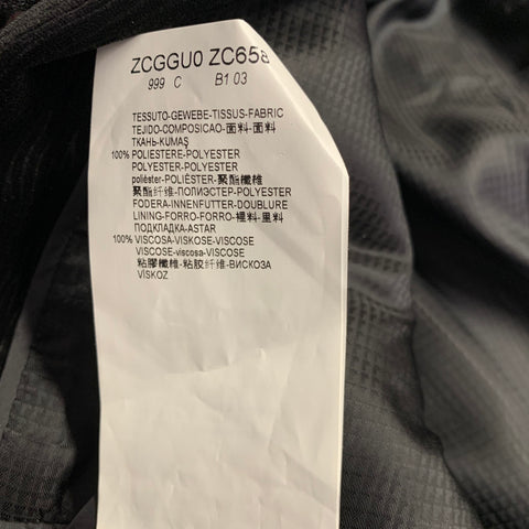 ARMANI COLLEZIONI Size 42 Black Velvet Wood Grain Polyester Sport Coat
