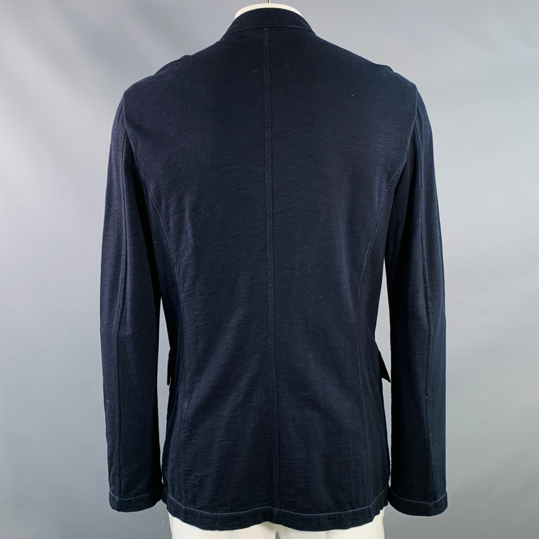 JOHN VARVATOS STAR USA Size L Navy Cotton Epaulets Jacket