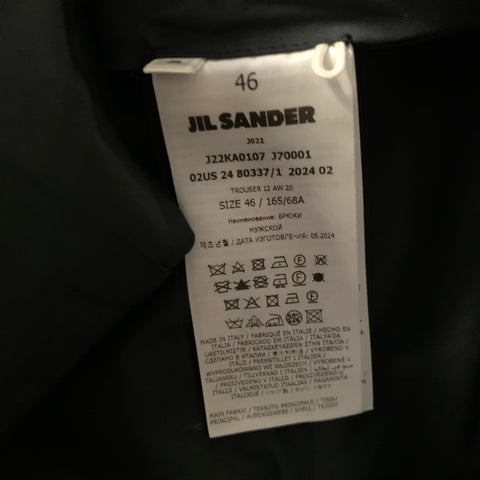 JIL SANDER Size 46 Black Polyester Tapered Dress Pants