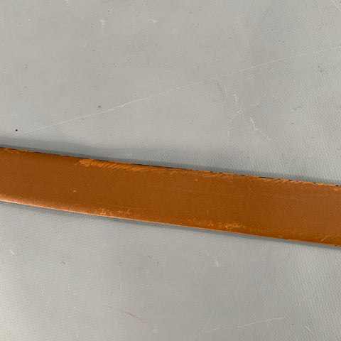 CHRISTIAN DIOR Size 42 Black Gold Leather Belt