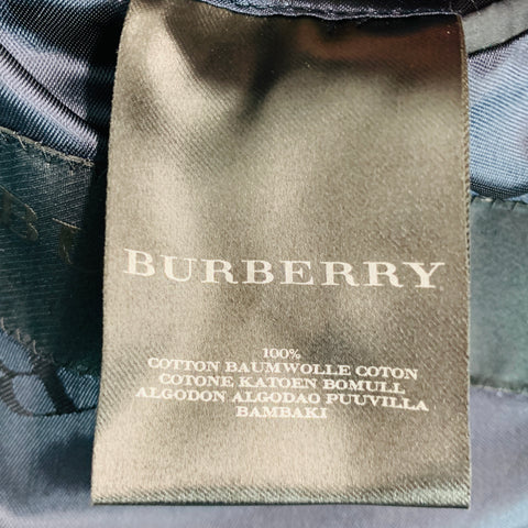 BURBERRY PRORSUM Talla 40 Abrigo deportivo de algodón revestido negro