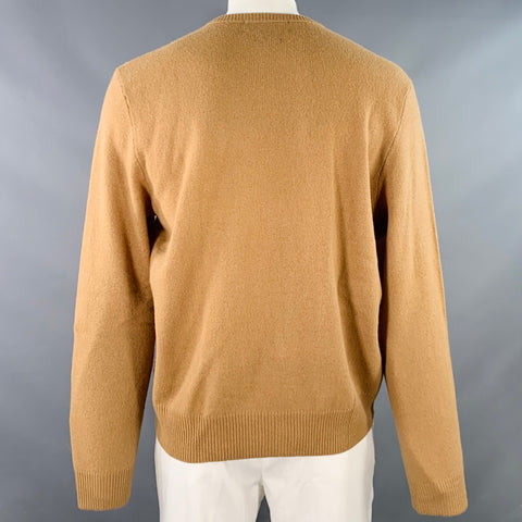 POLO by RALPH LAUREN Size XL Tan Wool V-Neck Sweater