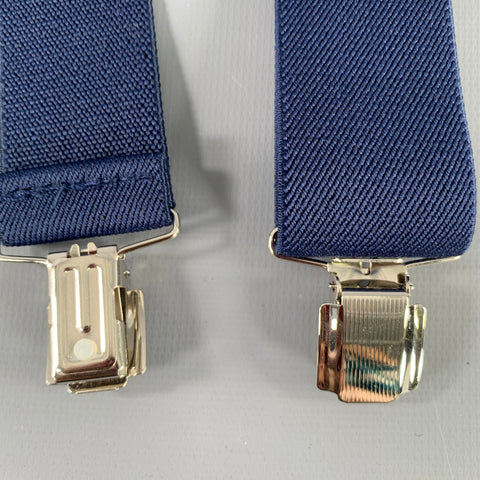 VINTAGE Navy Black Elastic Suspenders