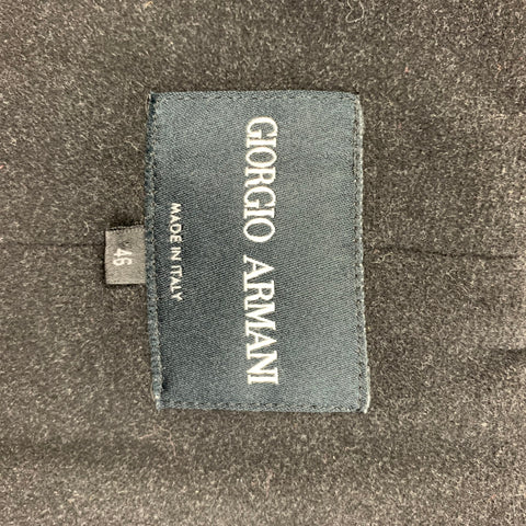 GIORGIO ARMANI Size 10 Black Silk Viscose Textured Jacket