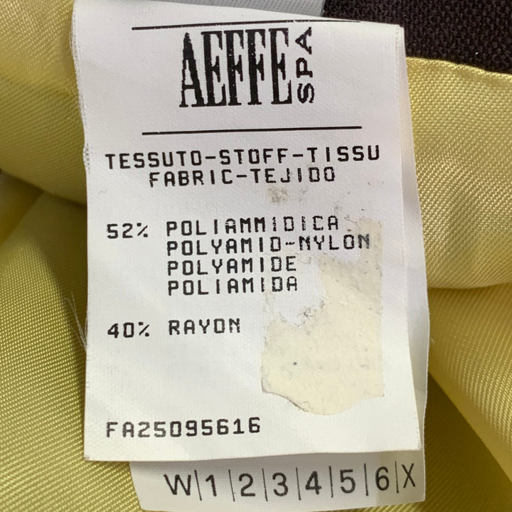 FUTURE OZBEK Size 6 Brown Rayon Blend Single Breasted Blazer Mini Skirt Set