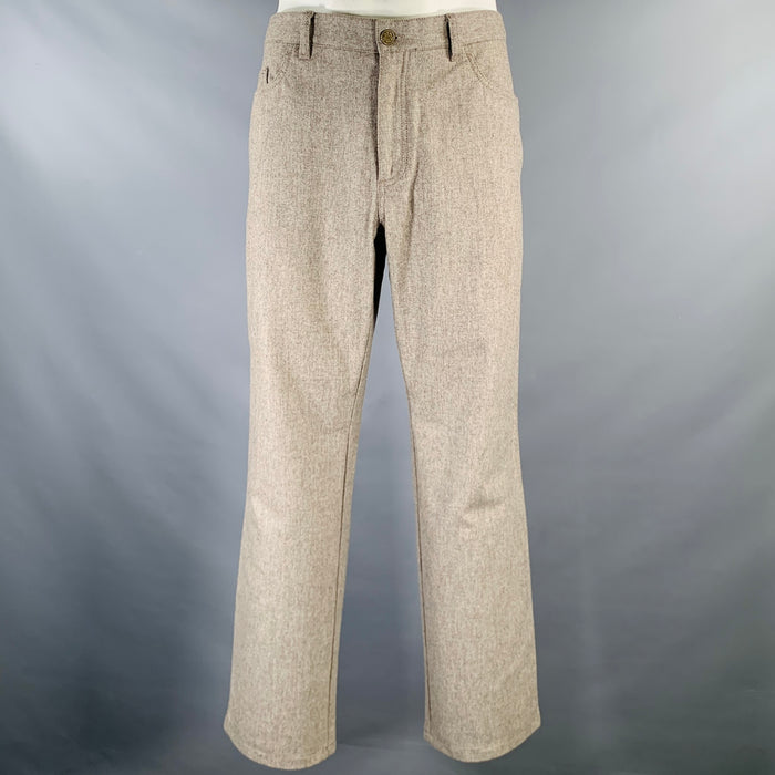 BRIONI Size 36 Taupe Wool Jean Cut Dress Pants