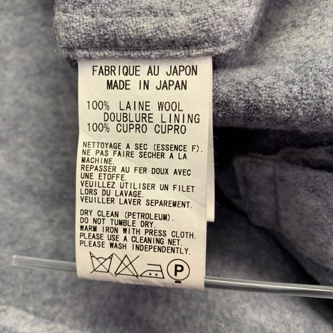 Y's by YOHJI YAMAMOTO Size S Grey Wool Marbled Snaps Jacket Blazer