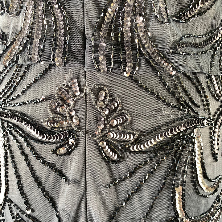 ADRIANNA PAPELL Size L Moonscape Floral Long Cocktail Dress