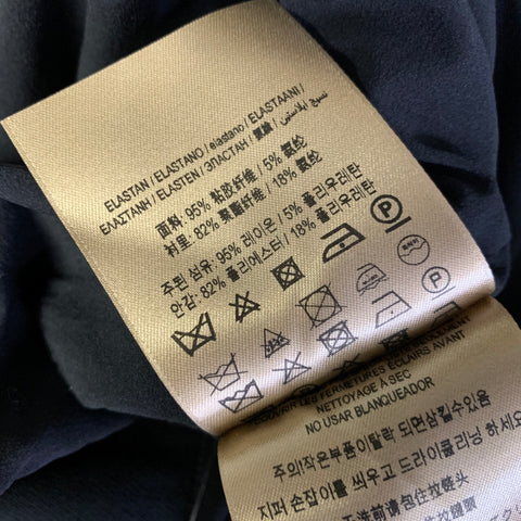 BURBERRY FW2018 Aria Size 12 Black Viscose Elastane Sleeveless Long Dress