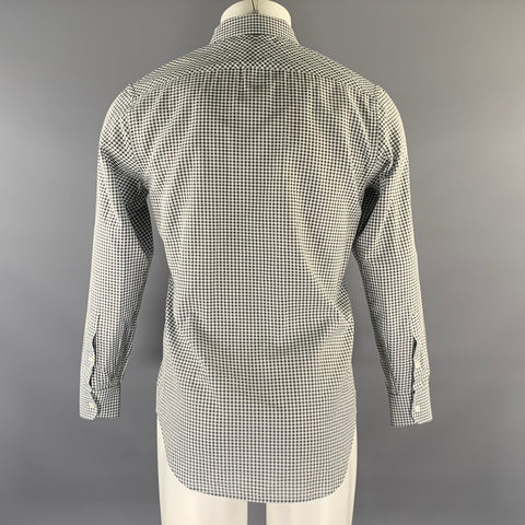 BILLY REID Size S White Multi-Color Checkered Cotton Long Sleeve Shirt
