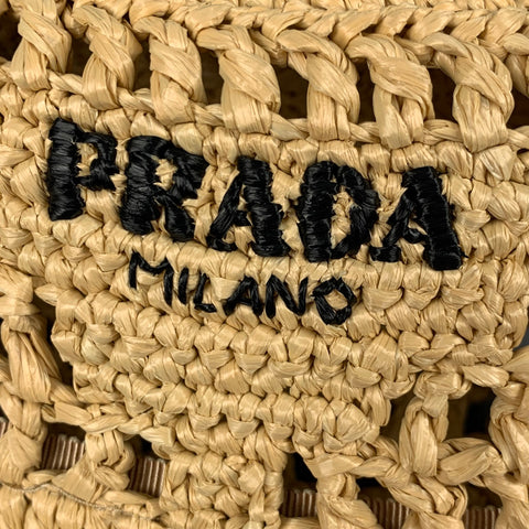 Chapeau bob PRADA taille M beige naturel en crochet de viscose