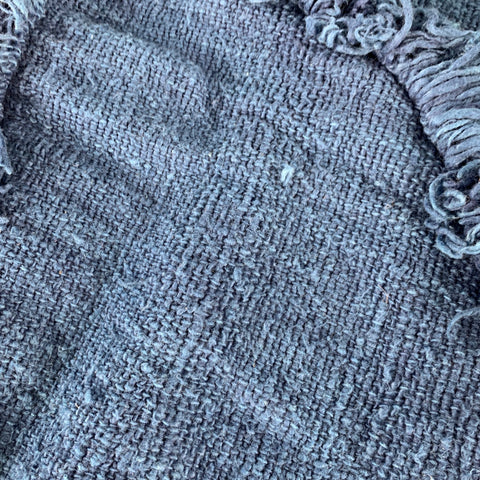 MIMBRES Blue Woven Cotton Scarf Shawl