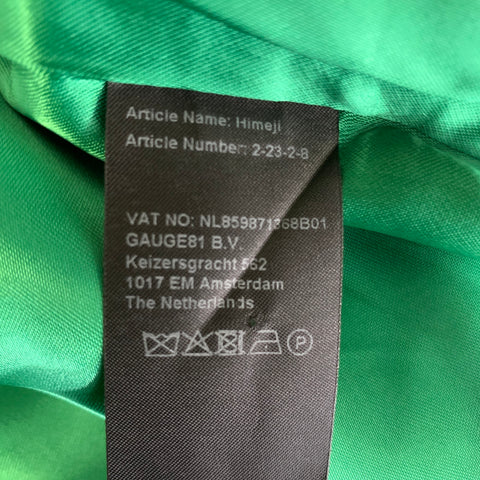 GAUGE 81 Size XS Green Silk Draped Mini Skirt