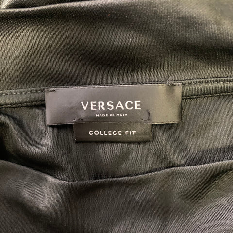 VERSACE Size M Black Print Muscle T-shirt