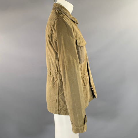 PRPS Size M Green Olive Wash Cotton Military Jacket