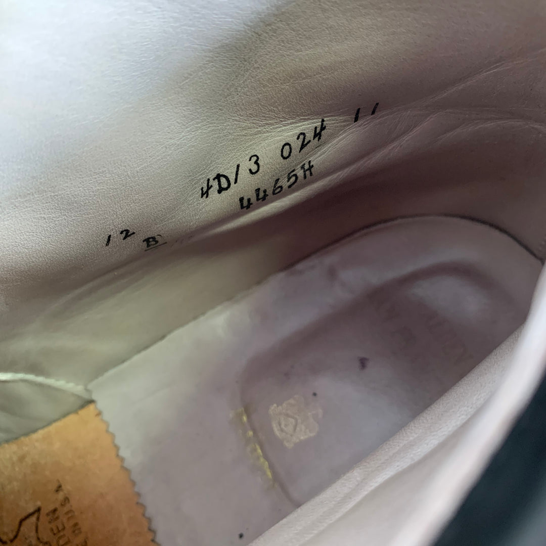 ALDEN Size 12 Black Wingtip Leather Ankle Boots