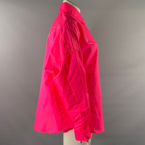 THE FRANKIE SHOP Size XS/S Pink Polyester Shirt Jacket Shirt