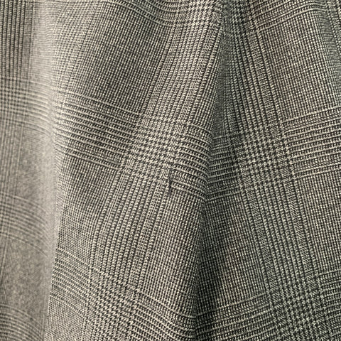 AMI by ALEXANDRE MATTIUSSI Size 30 Grey Black Glenplaid Wool Tapered Dress Pants
