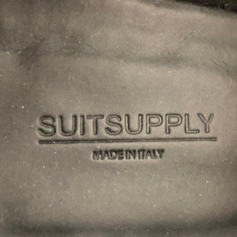 SUITSUPPLY Size 9.5 Black Patent Leather Oxford Tuxedo Lace-Up Shoes