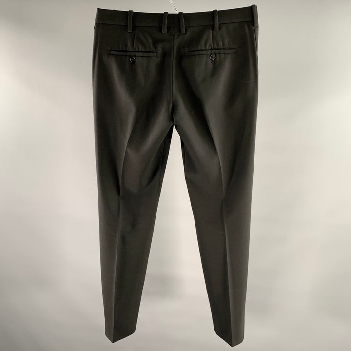 NEIL BARRETT Size 32 Black Zip Pocket Polyester Blend Skinny Pants