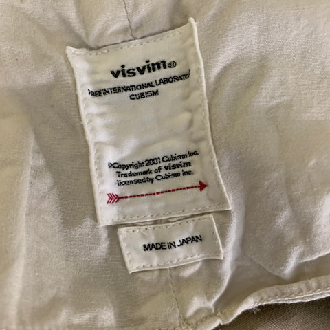 VISVIM Size XL Khaki Cotton Button Fly Casual Pants