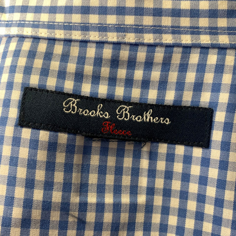 BROOKS BROTHERS Size XS Blue White Gingham Cotton Button Down Long Sleeve Shirt