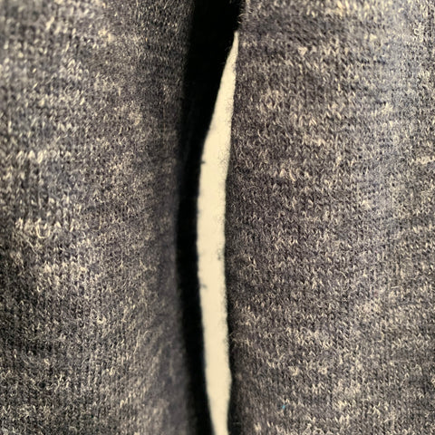MAISON MARTIN MARGIELA Size L Navy Grey Heather Wool Flax Sweater