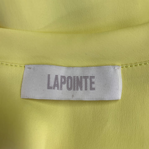 LAPOINTE Size 0 Yellow Neon Viscose Blend Side Zipper Dress Top