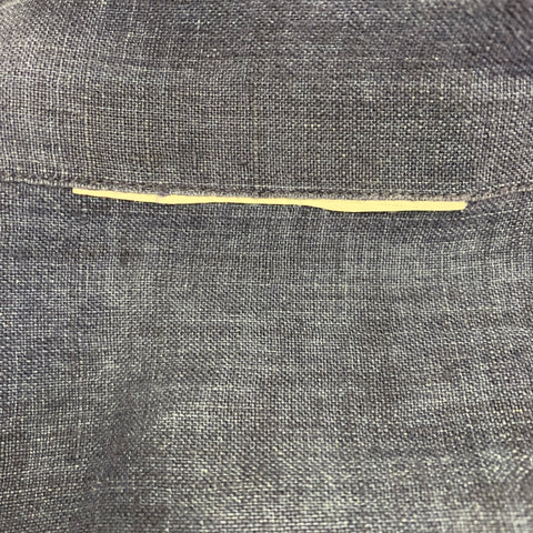 BOGLIOLI Size M Blue Indigo Spread Collar Long Sleeve Shirt