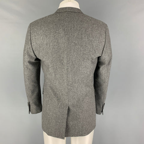 MATTISON Size 40 Grey Wool Notch Lapel Sport Coat