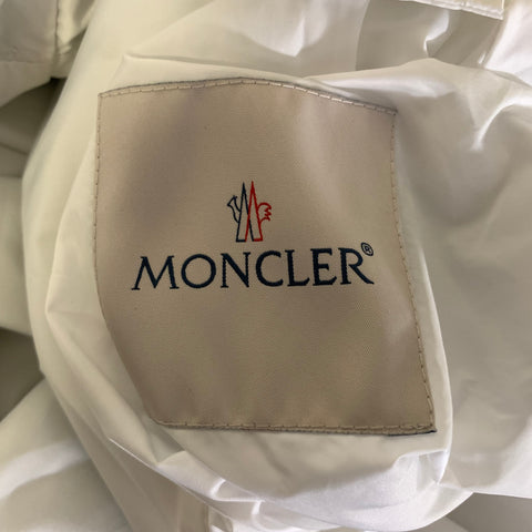 MONCLER Size M Silver Metallic Reversible Polyamide Zip Up Jacket