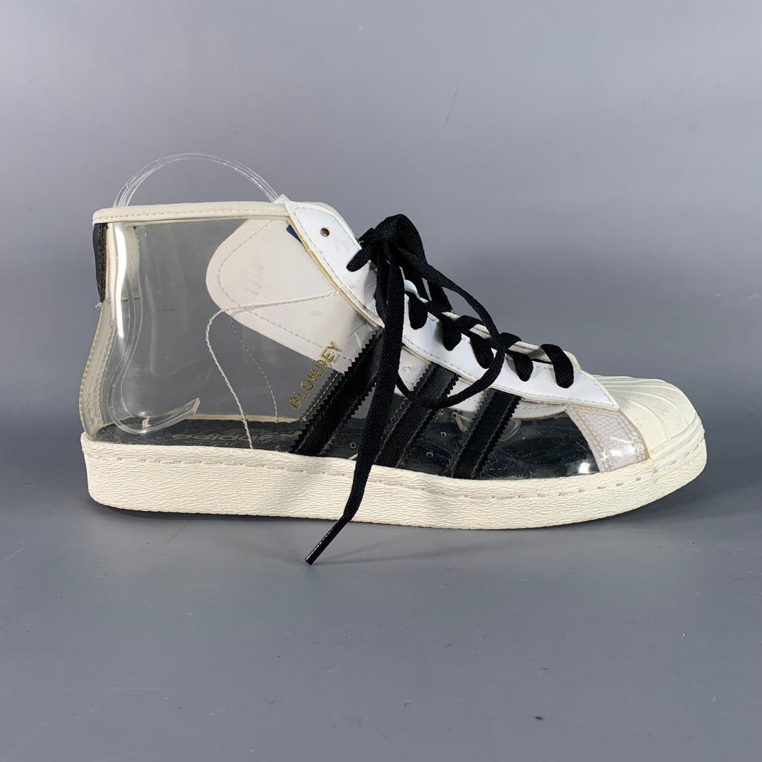 ADIDAS Size 9 White Black See-Through Acetate Ankle Sneakers – Sui Generis  Designer Consignment