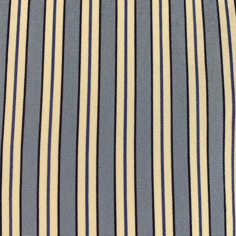 GUCCI Size S Blue White Stripe Cotton Point Collar Long Sleeve Shirt