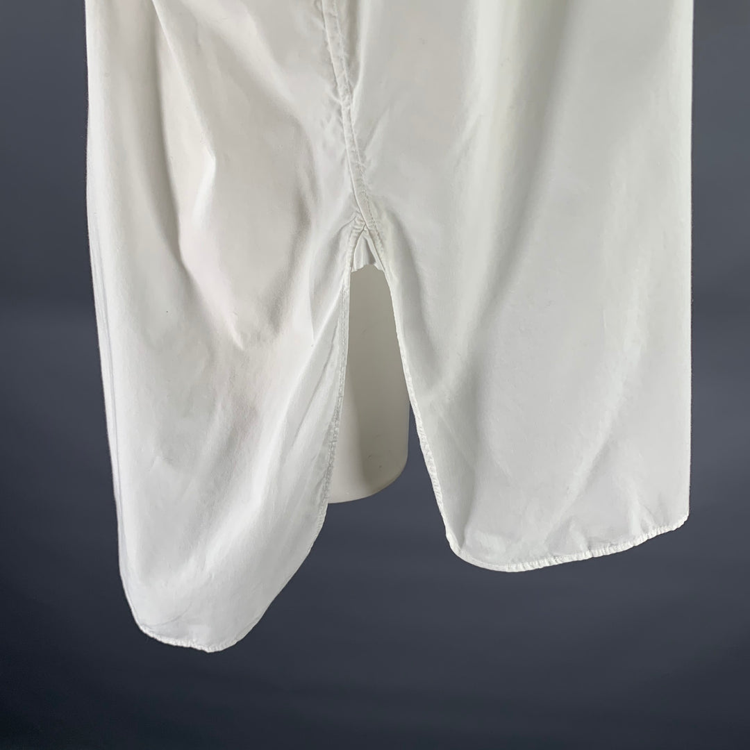NILI LOTAN Size M White Cotton Relaxed Fit Shirt