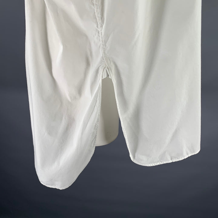 NILI LOTAN Size M White Cotton Relaxed Fit Shirt