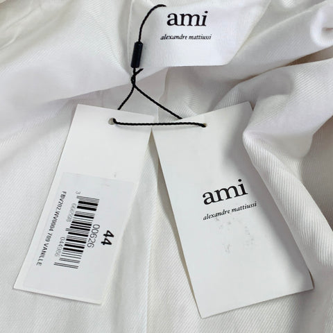 AMI by ALEXANDRE MATTIUSSI Size 34 Beige Wool Twill Double Breasted Sport Coat