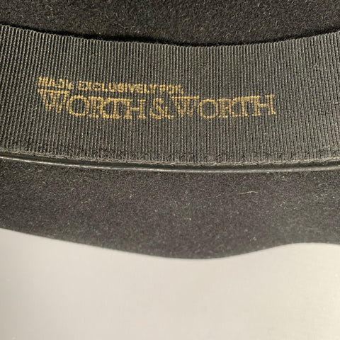 WORTH & WORTH Size 61 Black Hats