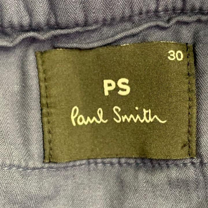 PS by PAUL SMITH Size 30 Blue Grey Camouflage Cargo Zip Fly Casual Pants