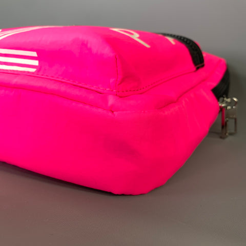 KENZO Pink Neon Logo Nylon Backpack
