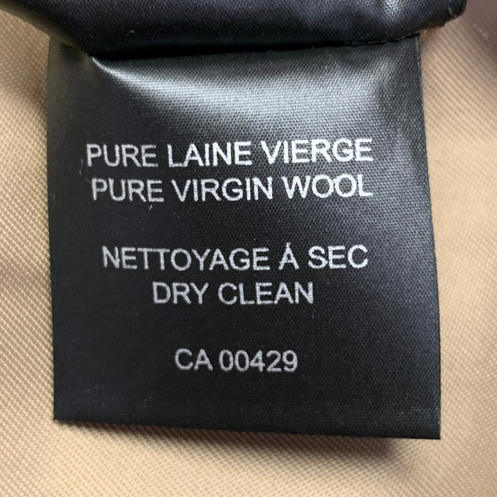 O'CONNELL'S Size 42 Long Beige Red Brown Plaid Virgin Wool Sport Coat