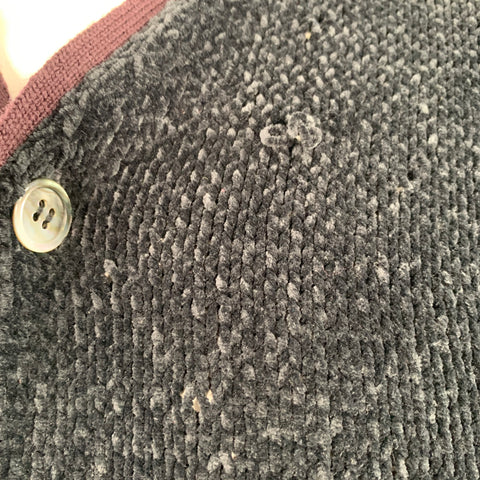 JUNYA WATANABE Size L Black Brown Chenille Knit Cardigan