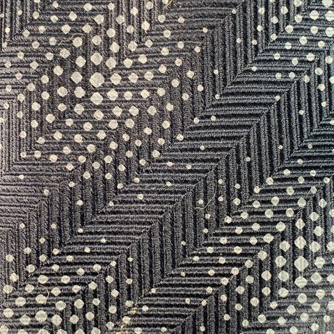 GIORGIO ARMANI One Size Black Grey Dots Silk Tie